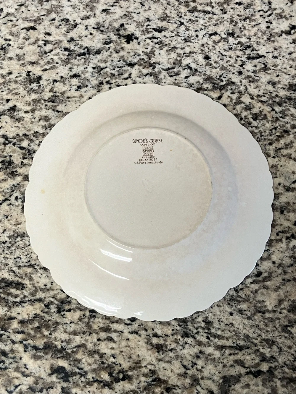 Vintage Spode Jewel Copeland Nautical Plate With Lace Border